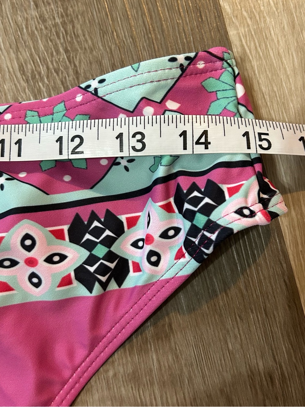 Pink Patterned Bikini Bottom - Picture 3 of 6